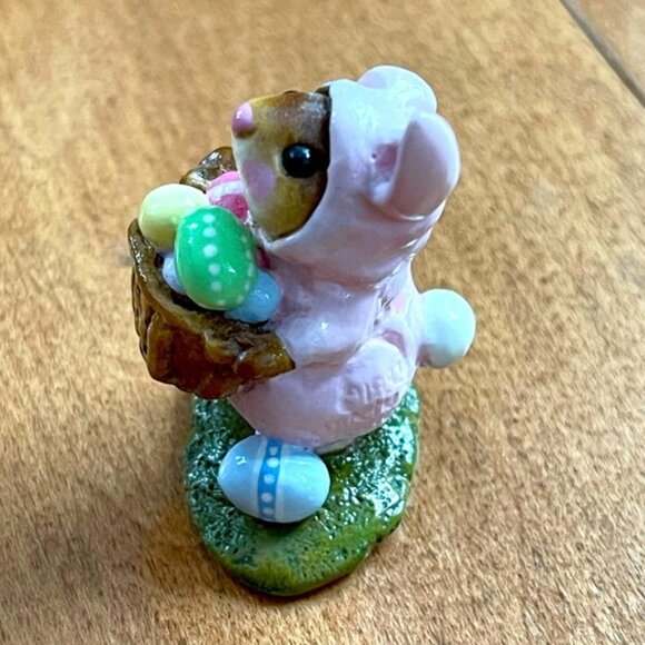 RARE & RETIRED Wee Forest Folk Easter Bunny NWT & Box - Picture 2 of 5